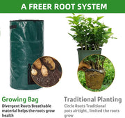 4x Reusable Compost Bin Bag 15 Gallon 35x60cm by salelink.co.nz