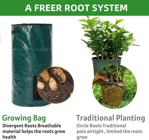 4x Reusable Compost Bin Bag 15 Gallon 35x60cm by salelink.co.nz