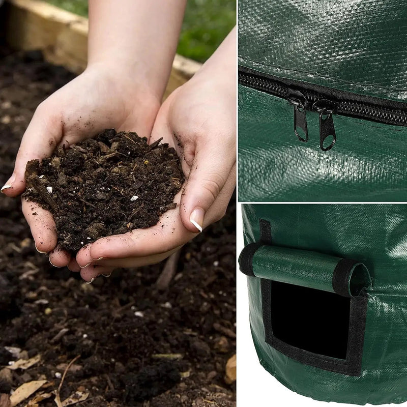 4x Reusable Compost Bin Bag 15 Gallon 35x60cm by salelink.co.nz