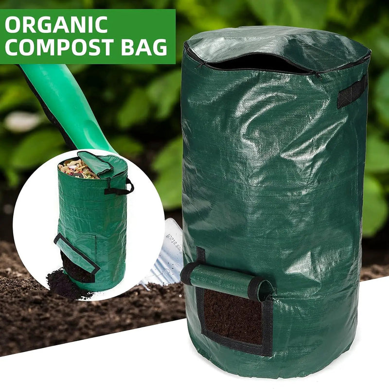 4x Reusable Compost Bin Bag 15 Gallon 35x60cm by salelink.co.nz