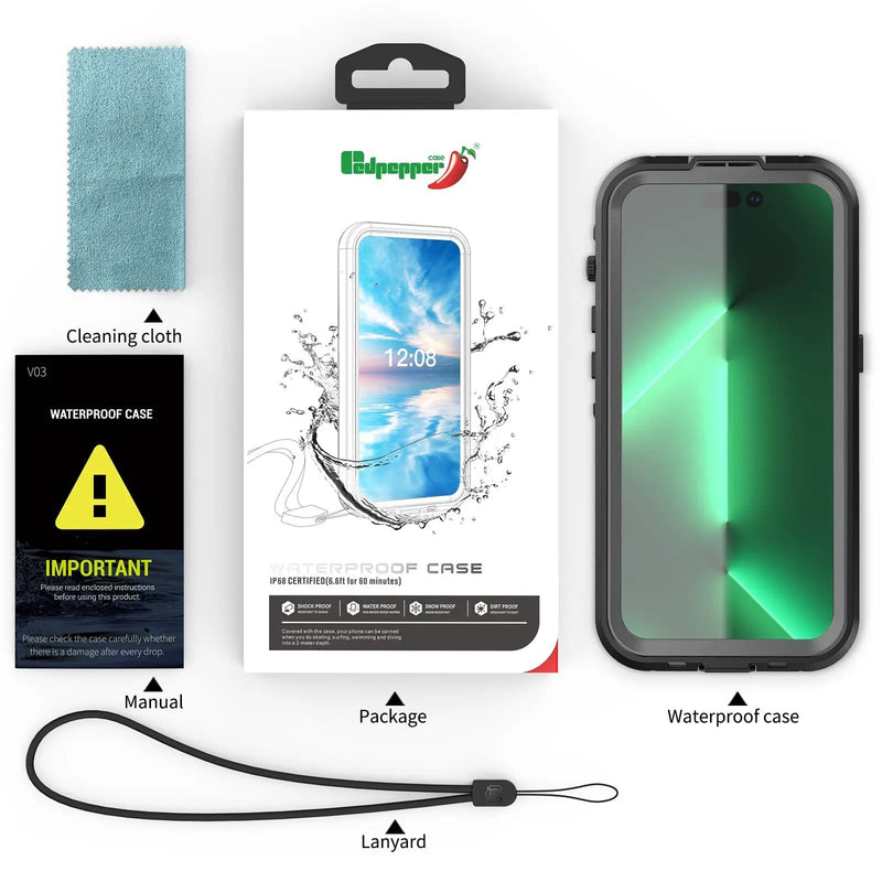 iPhone 14 Pro Case Waterproof by salelink.co.nz
