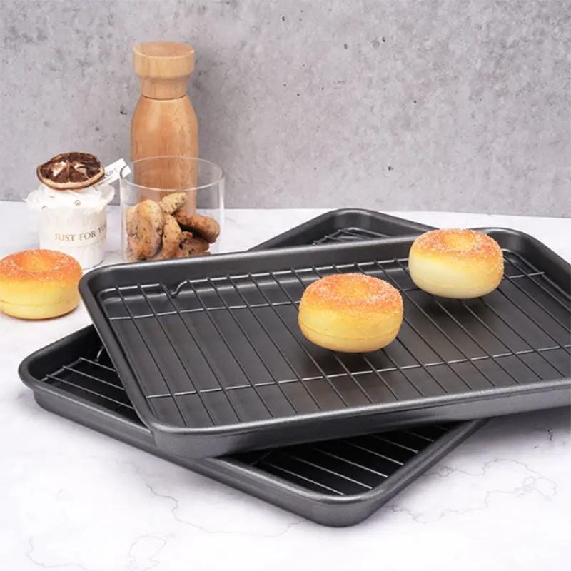 g8buynz g8buynz Premium Nonstick Carbon Steel Multipurpose Baking Pan Set dark Grey Premium Nonstick Carbon Steel Multipurpose Baking Pan Set dark Grey