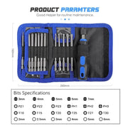 g8buynz g8buynz Extended Screwdriver Set 24 in 1 Bits Self-Locking Magnetic Handle Extended Screwdriver Set 24 in 1 Bits Self-Locking Magnetic Handle