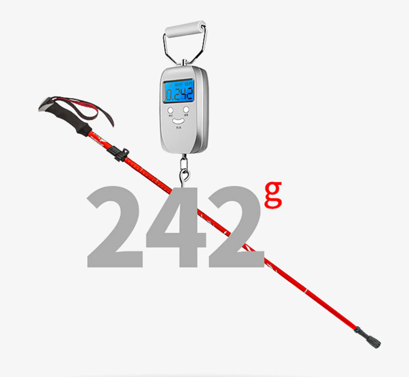 Aluminum Alloy Folding Ultralight Trekking Poles HBXK1011 by ECOTREK