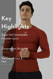 Compression Fullsleeves T-shirt Salsa by Fuaark Nz