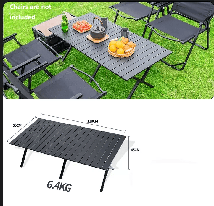 Portable Outdoor Folding Table – Egg Roll Style, 120cm LFRD5648 by ECOTREK