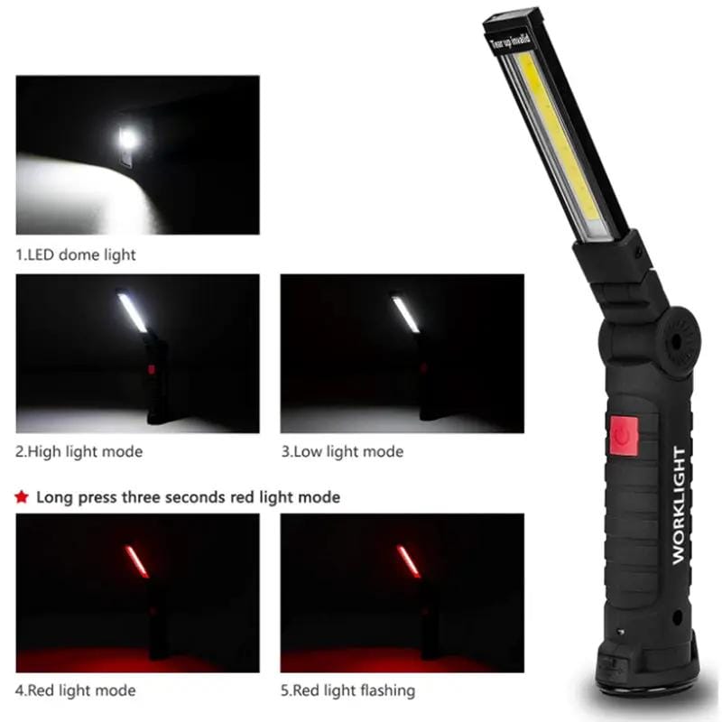g8buynz g8buynz LED Work Light Flashlight with Magnetic Base 270°Rotate Grill Light and 5 Modes LED Work Light Flashlight with Magnetic Base 270°Rotate Grill Light and 5 Modes