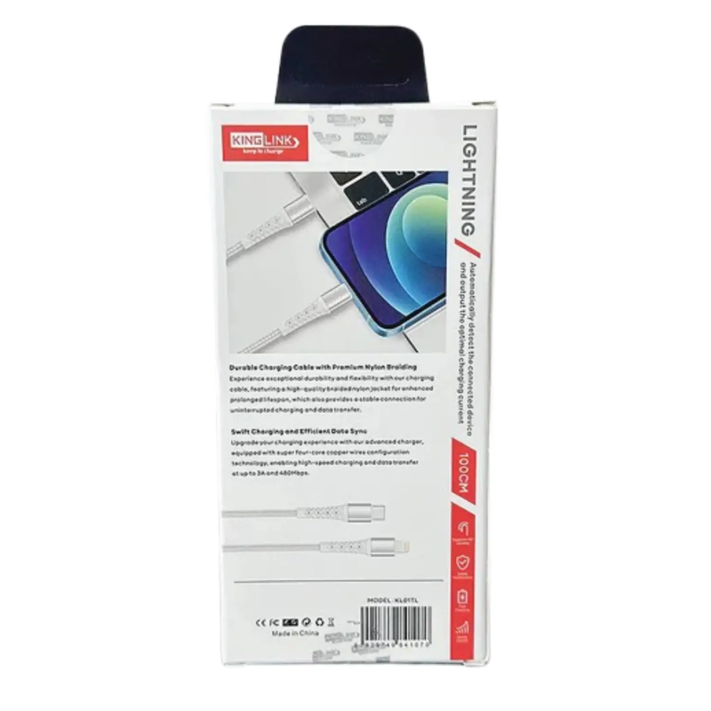 Kinglink 1m 20W Type-C to Lightning Cable KL01TL by 9eight5