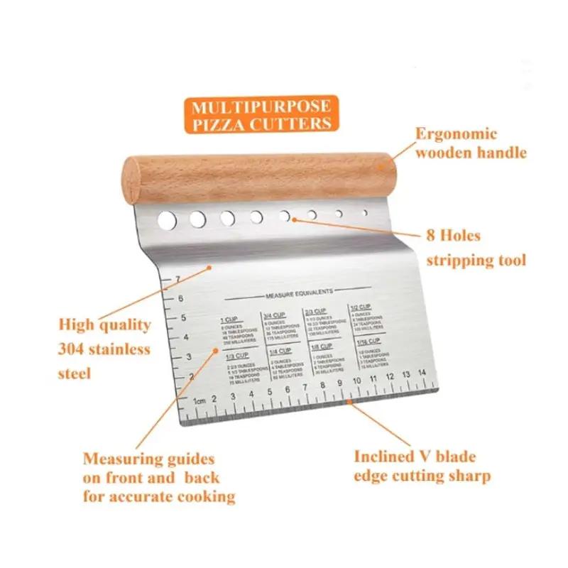 g8buynz Dough Pastry Scraper Chopper Cutter 304 Stainless Steel Dough Pastry Scraper Chopper Cutter 304 Stainless Steel
