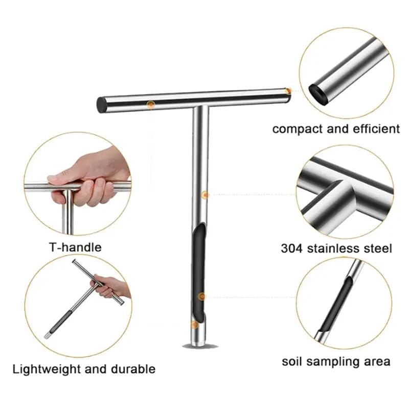 g8buynz g8buynz Soil Tube Sampler with Handle Comes Polished Inside Stainless Steel 304 21 inch Soil Tube Sampler with Handle Comes Polished Inside Stainless Steel 304 21 inch