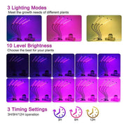 g8buynz g8buynz Grow Lights for Indoor Plants, Full Spectrum Led Plant Light with Timer Clip on Grow Lights for Indoor Plants, Full Spectrum Led Plant Light with Timer Clip on