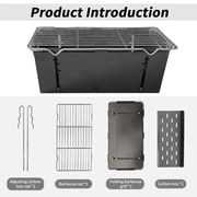 Ecotrek Portable Foldable Barbecue Grill – Lightweight BBQ for Camping & Picnics BST1041 by ECOTREK