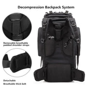 75L Hiking Tactical Backpack Large Survival Hunting Waterproof Backpack M... B by g8buynz