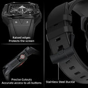 g8buynz g8buynz Stainless Case Band Compatible with Apple Watch Black Stainless Case Band Compatible with Apple Watch Black