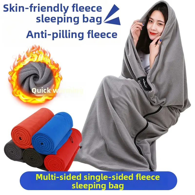Ecotrek Fleece Sleeping Bag Travel Blanket Liner Envelope ZC65501 by ECOTREK