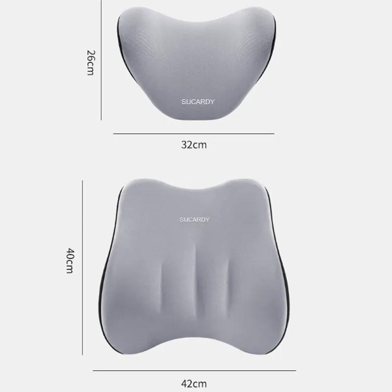 g8buynz g8buynz Lumbar Support Pillow and Car Headrest Neck Pillow Set Ergonomic Design Lumbar Support Pillow and Car Headrest Neck Pillow Set Ergonomic Design