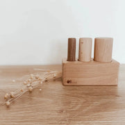 Wooden Pole Puzzle - QToys | Wooden Toy NZ by Curious Moonbeam