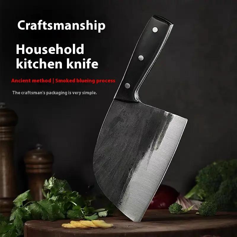 Hand-forged Kitchen Slicing Knife Dedicated For Chefs Cleaver Stainless Steel Single knife by China Dropship