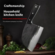 Hand-forged Kitchen Slicing Knife Dedicated For Chefs Cleaver Stainless Steel A single knife and a holster by China Dropship