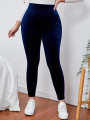 Thermal Thick Warm Fleece lined Legging NAVY by dealonline.co.nz