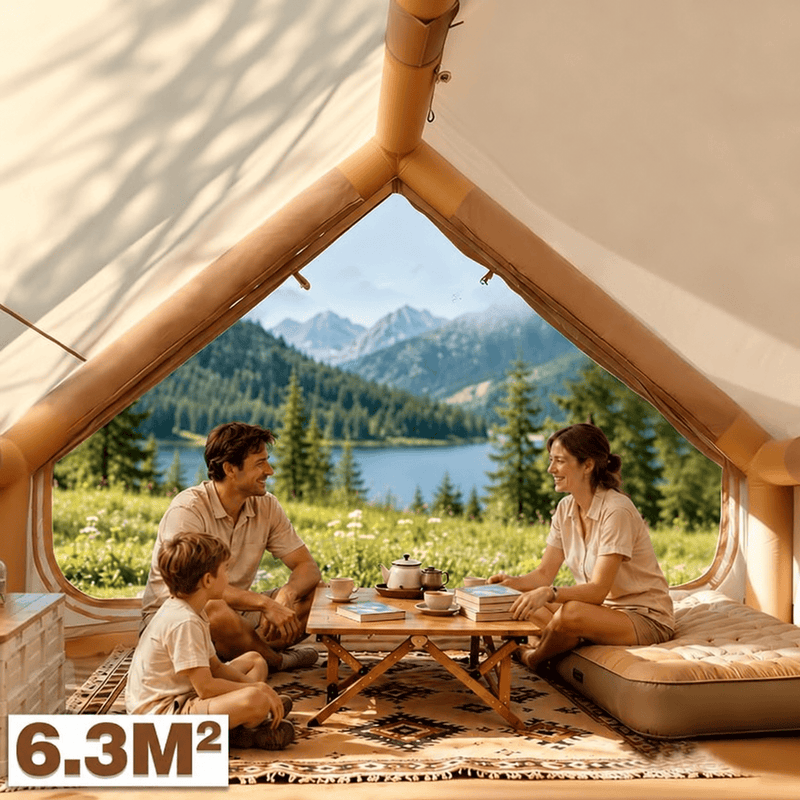 ECOTREK Inflatable Camping Tent Inflatable Cabin Waterproof Camping Tent – 6.3 m² QLY91522 Inflatable Cabin Waterproof Camping Tent – 6.3 m² QLY91522