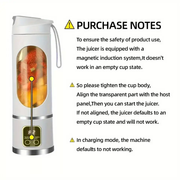 Portable Mini Blender USB Rechargeable Juicer Cup Smoothies Mixer Fruit Machine by salelink.co.nz