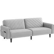 Convertible Sofa Bed Fabric 3-Seater Sofa Bed by Yaheetech