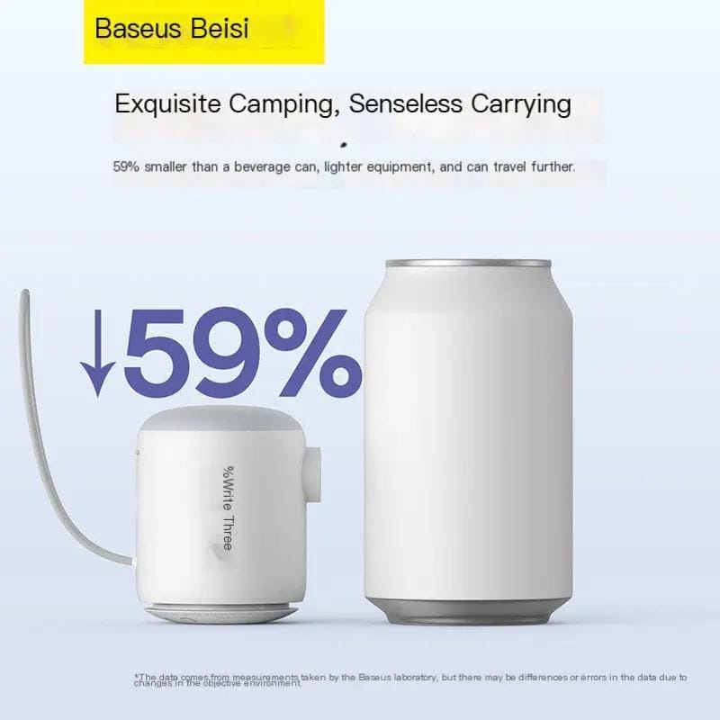 Mead's Supply & Equipment Outfitters limited Camping Accessories Baseus Wireless Electric Air Pump — 80W Portable Inflatable Pump for Camping, Air Mattresses & Outdoor Use Baseus Wireless Electric Air Pump — 80W Portable Inflatable Pump for Camping, Air Mattresses & Outdoor Use