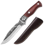 Stainless Steel Portable Portable Handle Meat Kitchen Knife Red No 7 Leather Case by China Dropship