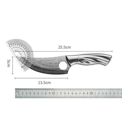Damascus Stainless Steel Bone Knife For Kitchen Bone cutting knife by China Dropship