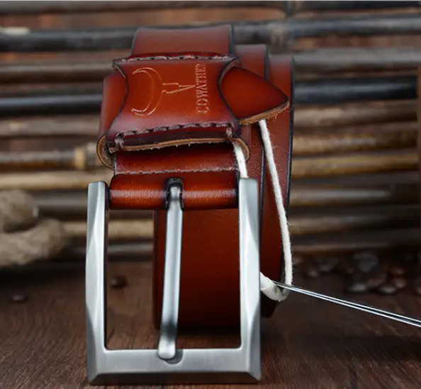 COWATHER Genuine Leather Casual Business Men's Belt by Mead's Supply & Equipment Outfitters limited
