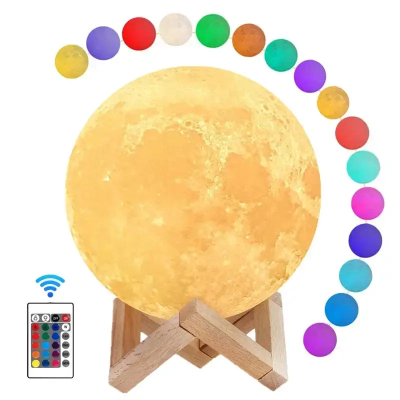 LED Moon Lamp Night Light by Habicare