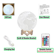LED Moon Lamp Night Light by Habicare
