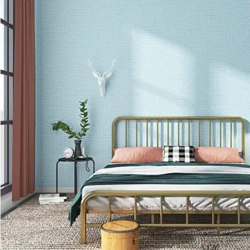3D Linen Waterproof Self-Adhesive Wall Paper (5 colours available) by Habicare