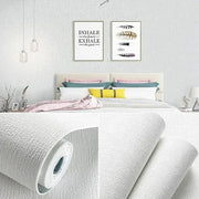 3D Linen Waterproof Self-Adhesive Wall Paper (5 colours available) by Habicare