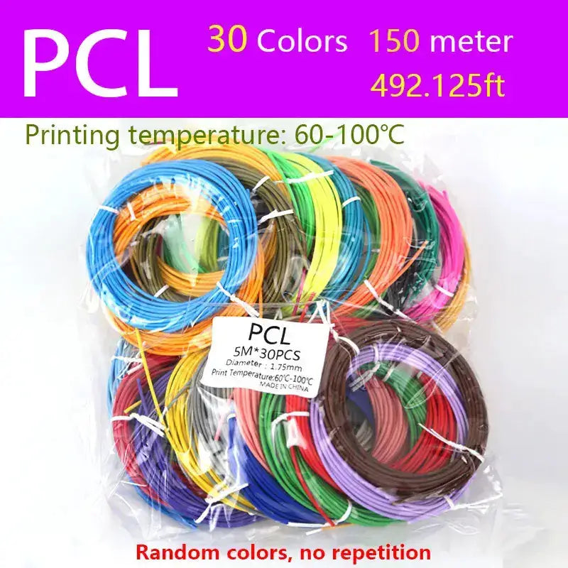 3D Pen Filament PCL/PLA 1.75mm (Multi-Colour Options) by Habicare