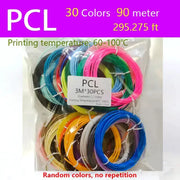 3D Pen Filament PCL/PLA 1.75mm (Multi-Colour Options) by Habicare