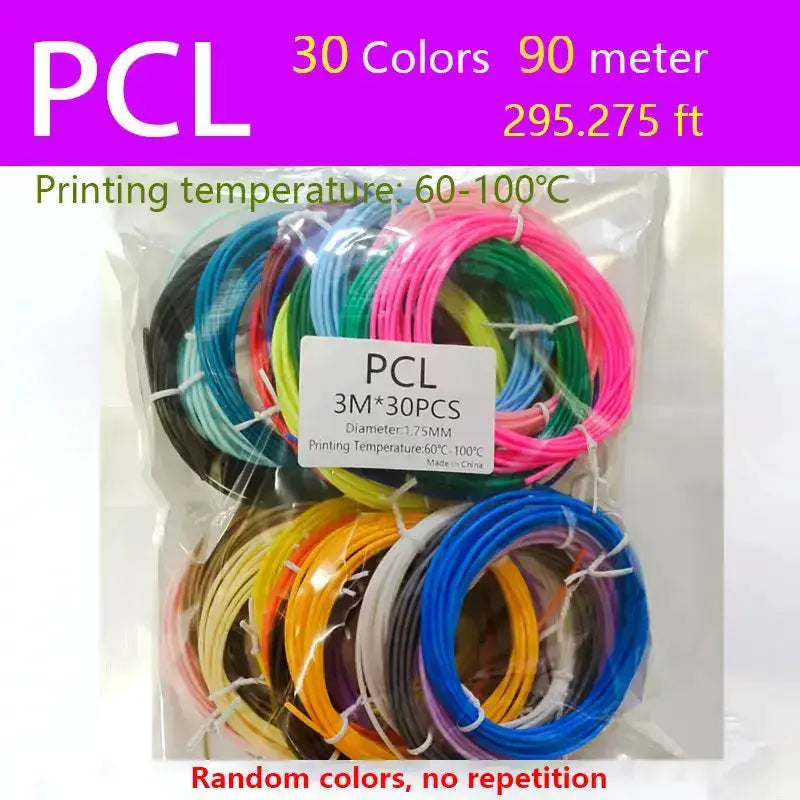 3D Pen Filament PCL/PLA 1.75mm (Multi-Colour Options) by Habicare