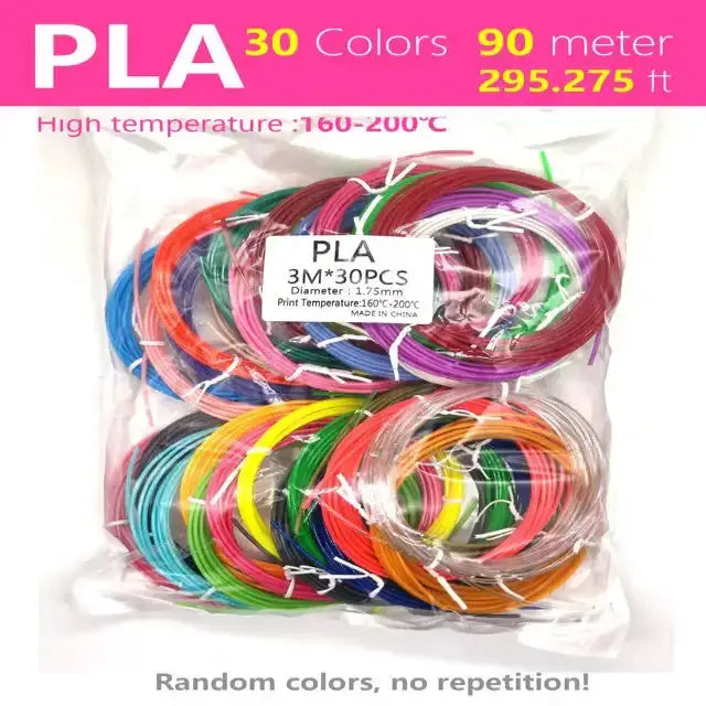 3D Pen Filament PCL/PLA 1.75mm (Multi-Colour Options) by Habicare
