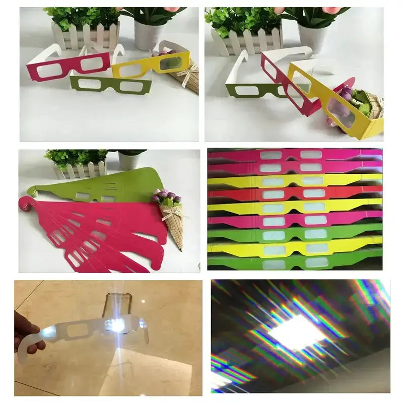 3D Rainbow Diffraction Glasses (100-Pack) by Habicare