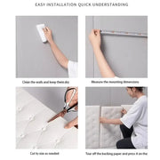 3D Self-Adhesive Foam Wall Stickers (9 colours available) by Habicare