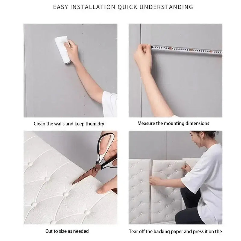 3D Self-Adhesive Foam Wall Stickers (9 colours available) by Habicare