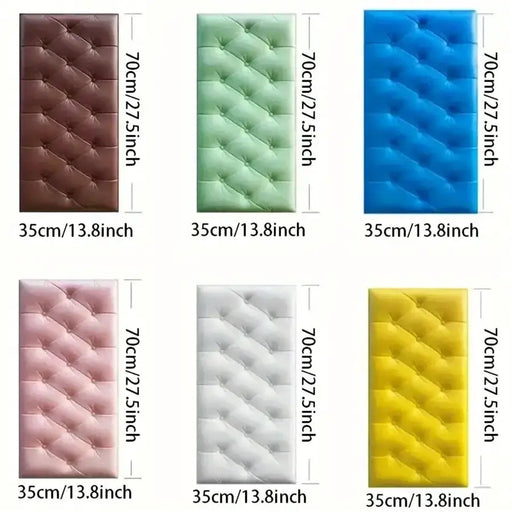 3D Self-Adhesive Foam Wall Stickers (9 colours available) by Habicare