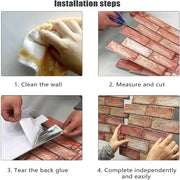 3D Self-Adhesive Waterproof Wall Panels (10Pcs) by Habicare