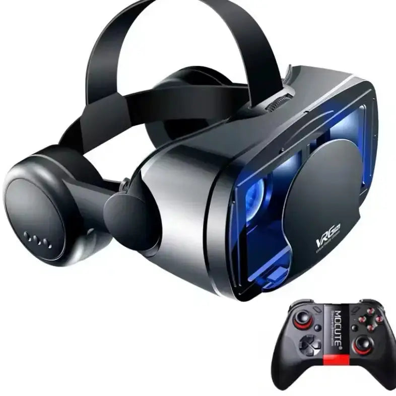 3D VR Headset with Headphones & Controller by Habicare