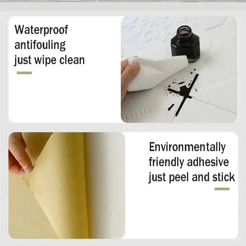 3D Waterproof Wall Stickers (35×35cm) (available in 4Pcs and 12Pcs) by Habicare