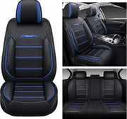 5 Seater Car Seat Cover Faux Leather Cushion Full Set Front Rear Premium Quality by dealonline.co.nz