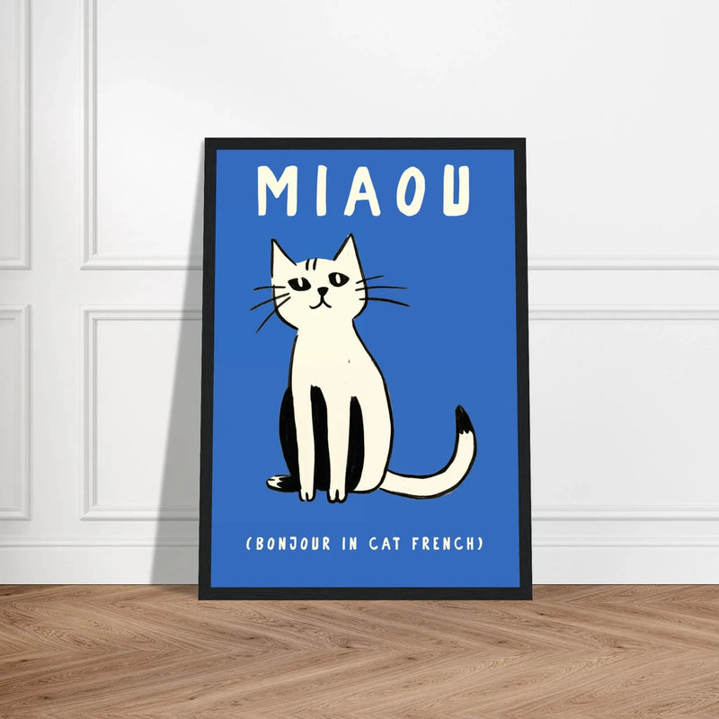Miaou by Blank Wall Print Shop
