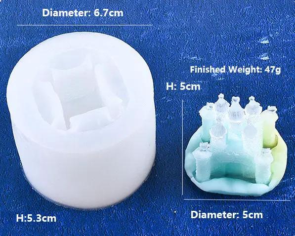 3D Castle and Frame Moulds Silicone Resin Moulds, Making Home Table Decoration by Resin Art NZ