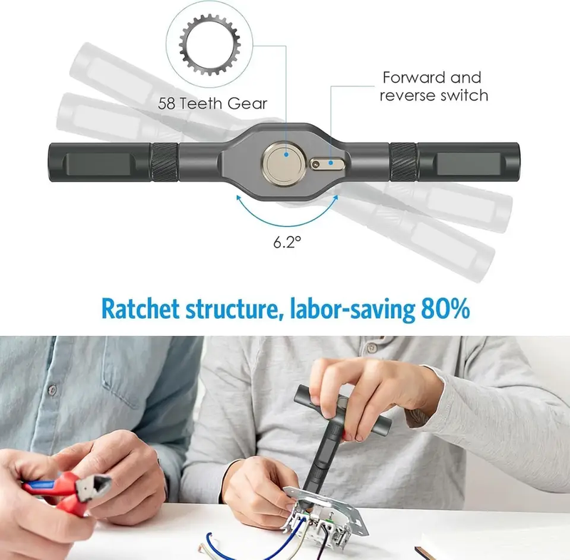 42 in 1 Magnetic Screwdriver Set Multi Bit Magneti DIY Ratchet Screwdriver Set by salelink.co.nz